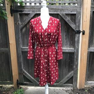 41 Hawthorn Cristen Shirt Dress Burgundy